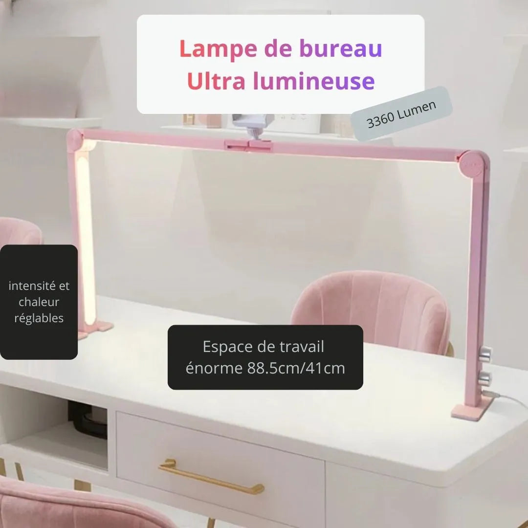 Lampe led Arche 3 bandes support téléphone rose