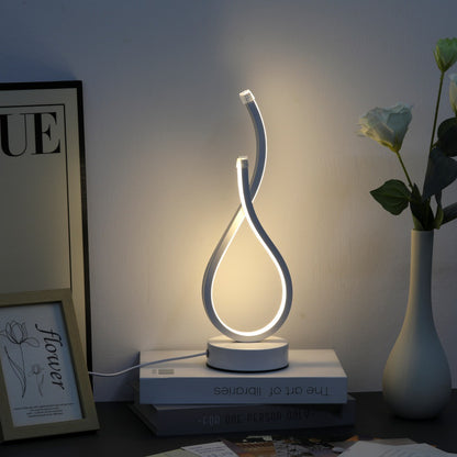 Lampe led flamme usb 3 modes blanche