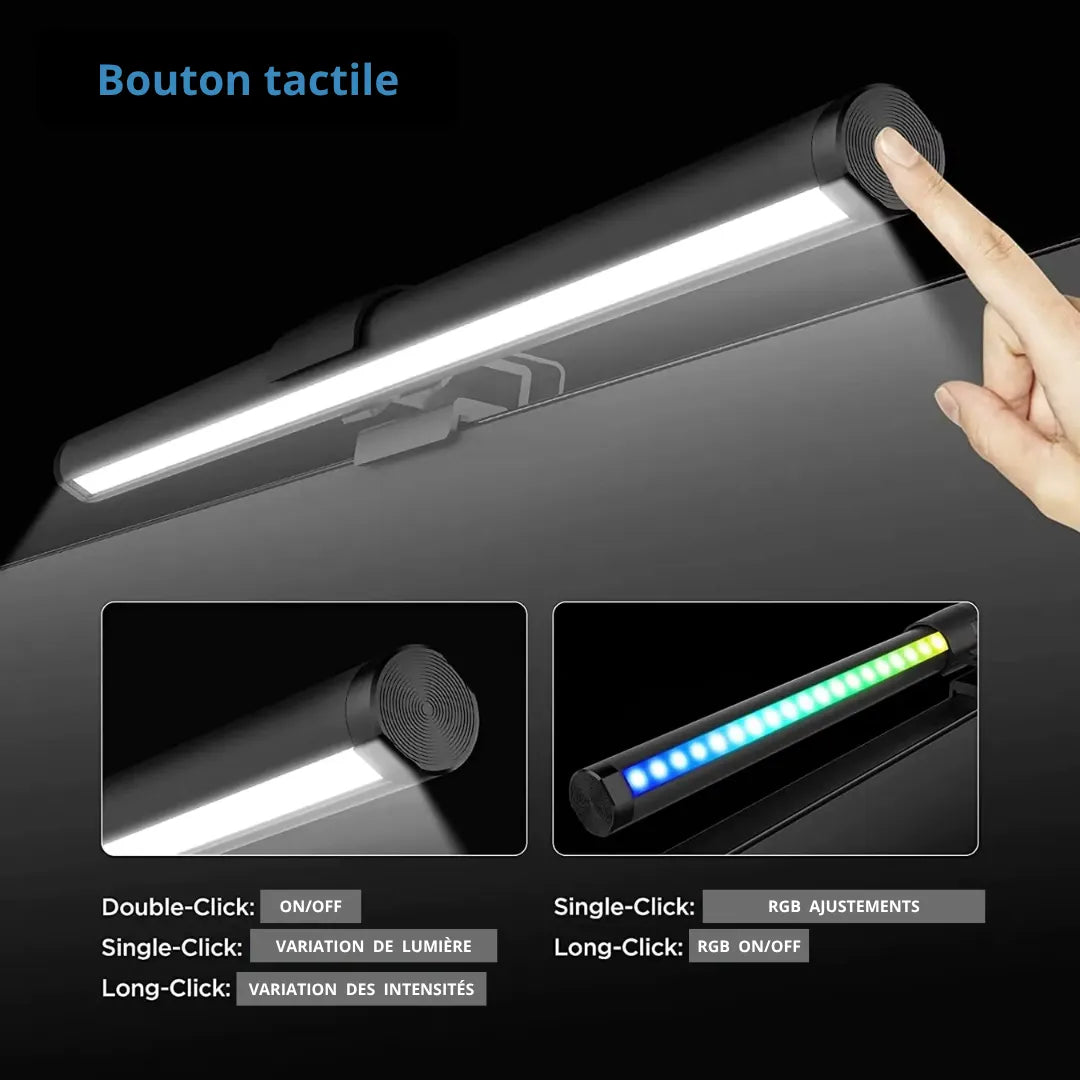 Lampe led recto verso bouton