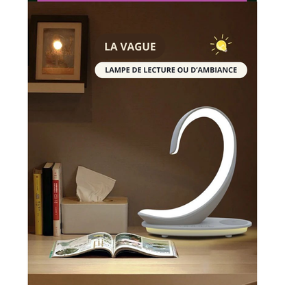 Lampe LED RGB enceinte musicale chargeur Bluetooth rechargeable vague lecture