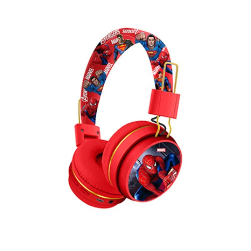 casque audio bluetooth micro avengers spiderman rouge