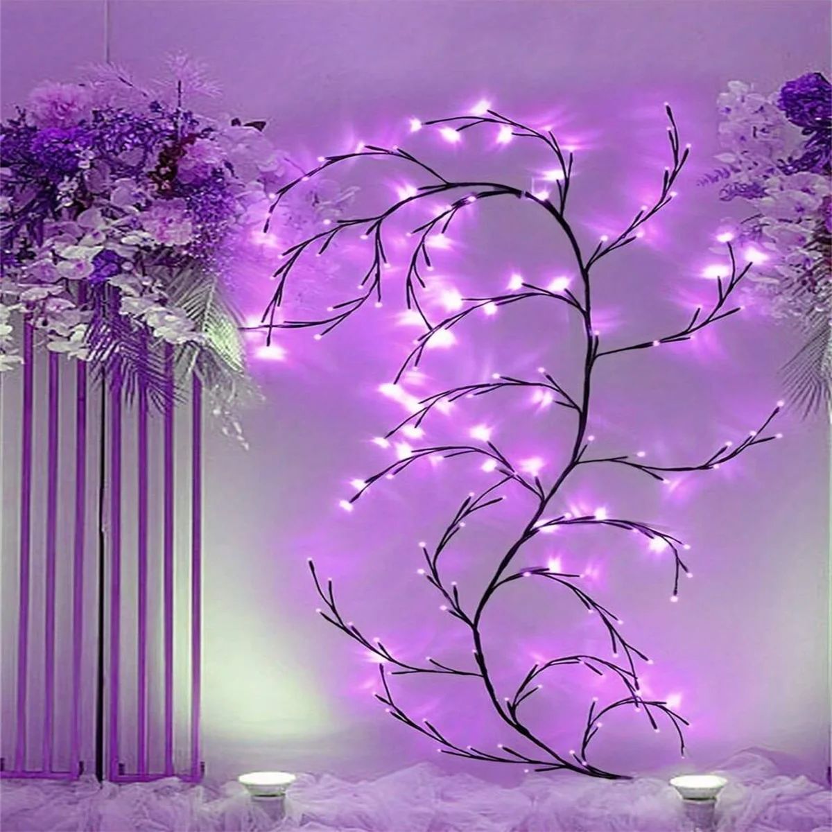 Guirlande LED murale fleurie RGB expo