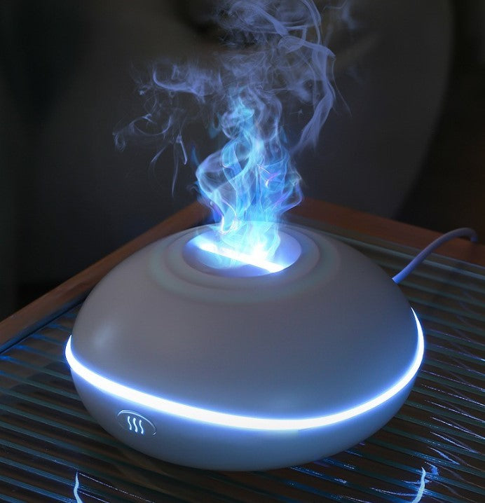 humidificateur diffuseur aromathérapie galet blanc