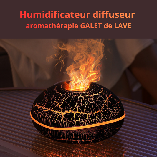 humidificateur diffuseur aromathérapie galet lave
