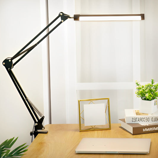 lampe bureau led fixation pince molette