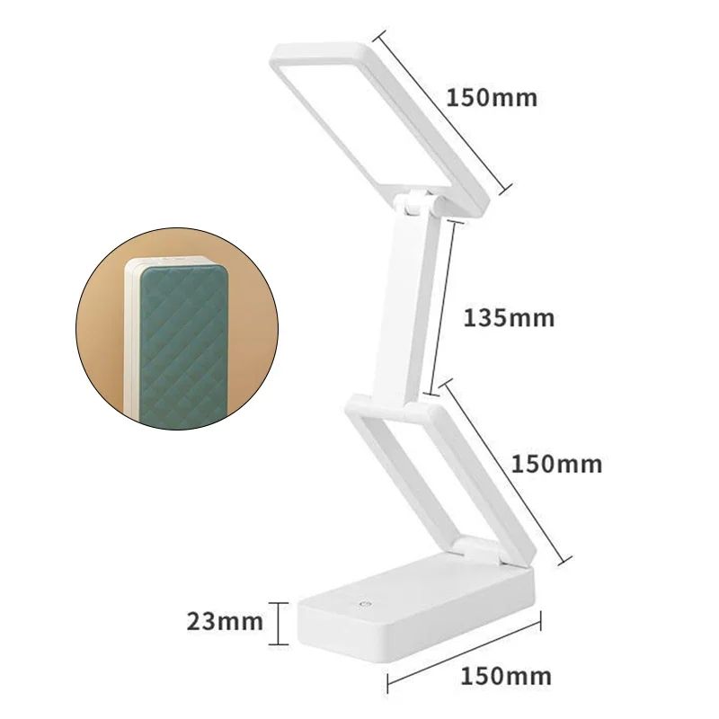 Lampe de Bureau Nomade LED Rechargeable 4000mAh verte