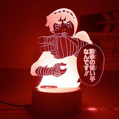 Lampe LED acrylique socle télécommande Naruto K