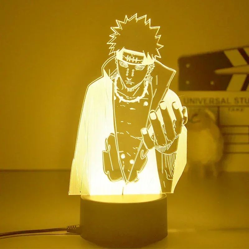 Lampe LED acrylique socle télécommande Naruto O