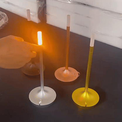 lampe led design bougeoir tactile intensite variable gif