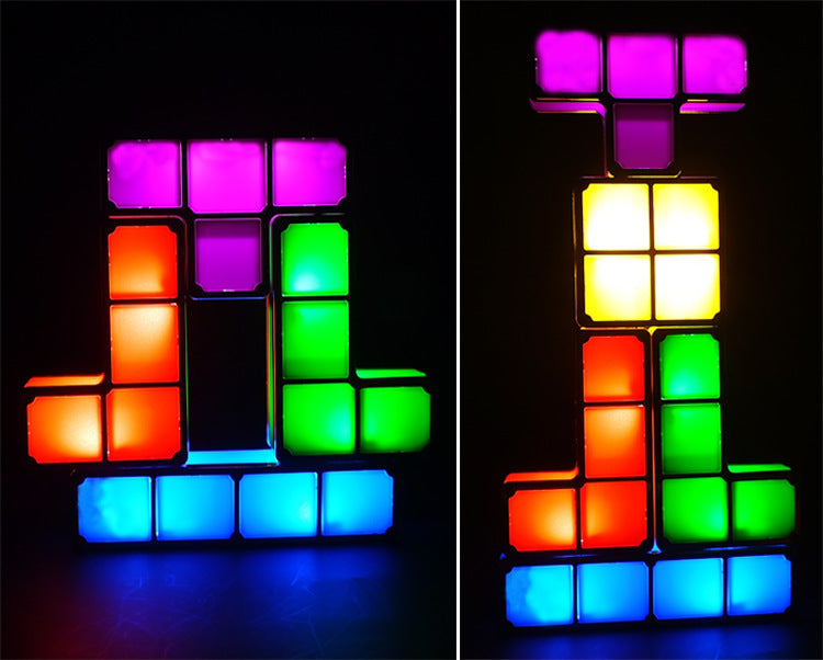 lampe led tétris à imbriquer option