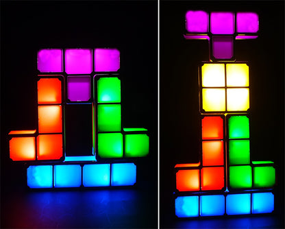 lampe led tétris à imbriquer option