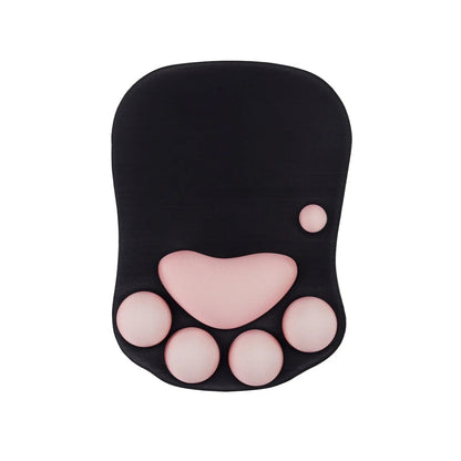 repose poignet silicone patte de chat noir