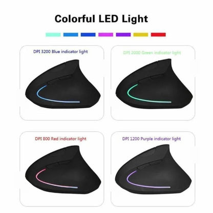 Souris bluetooth ergonomique full rgb verticale 