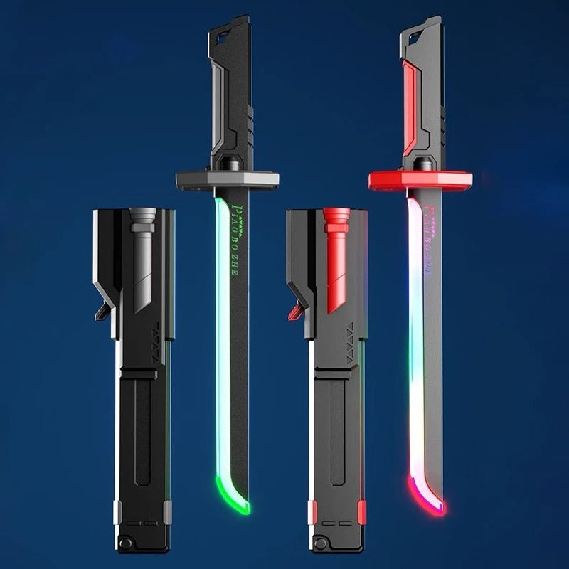 tento led samourai rgb foureau rouge gris